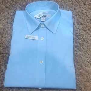 Joseph Abboud Men's light blue long sleeve shirt 15 34/35 cotton
